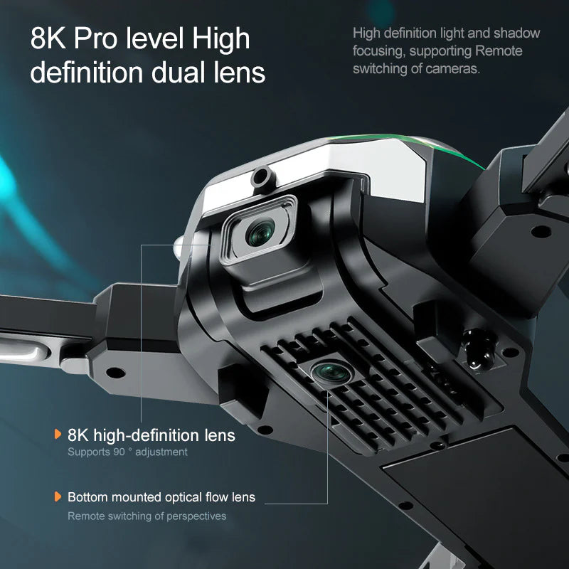 Smart Obstacle Detection Flow Cam Drone Quadcopter Remote Control Aircraft