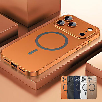 Alloy Aluminum Metal Magsafe Magnetic Case for Iphone 17 Pro Max 16 15 14 13 12 Pro Max Iphone Air 17 Air, Ultra Thin Phone Case Full Coverage Lens Protective Cover