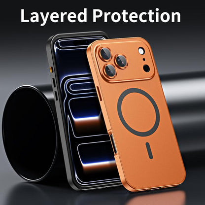 Alloy Aluminum Metal Magsafe Magnetic Case for Iphone 17 Pro Max 16 15 14 13 12 Pro Max Iphone Air 17 Air, Ultra Thin Phone Case Full Coverage Lens Protective Cover